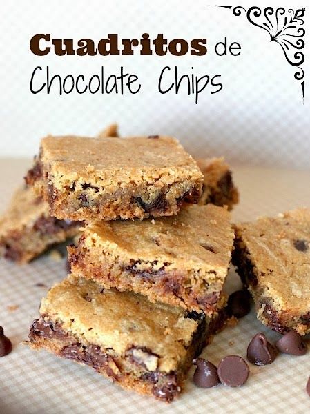 Cuadritos de Chocolate Chips Receta-de-Cuadritos-de-Chocolate-Chips