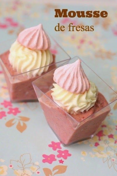 Mousse-fresas Shots-mousse-fresas