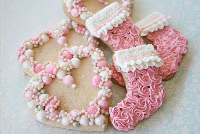 Galletas Decoradas de Navidad (Pink Christmas)