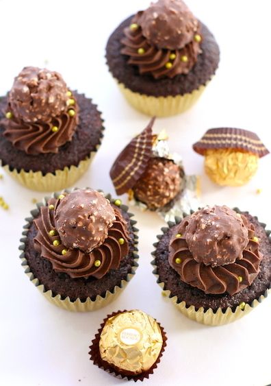 Cupcakes-Ferrero-Rocher