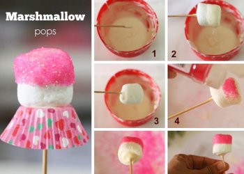 Lazo en fondant y Marshmallow Pops