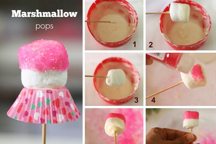 Lazo en fondant y Marshmallow Pops