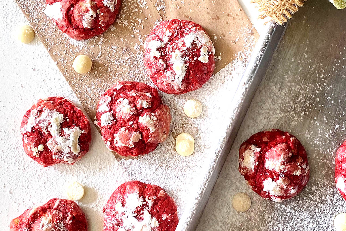 Galleta de Red Velvet con Chocolate Blanco - Las Delicias de Vivir